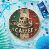 Italian Coffee Rustic Kitchen Vintage Espresso Pappteller (Party)
