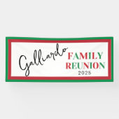 Italian Colors Family Reunion Banner (Horizontal)
