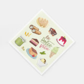 Italian Desserts Sweets Serviette (Ecke)