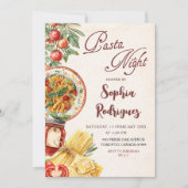 Italian Dinner Party Invitation Einladung (Vorderseite)