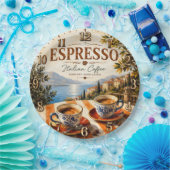 Italian Espresso Coffee Pappteller (Party)