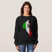 Italian Flag Boots Italy Naples Sweatshirt (Vorne ganz)