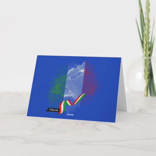 Italian flag dankeskarte (Rückseite)
