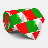 Italian Flag Design Tie Krawatte (Gerollt)