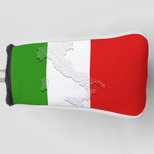 Italian flag golf headcover (Vorderseite)