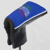 Italian flag golf headcover (3/4 Vorderseite)