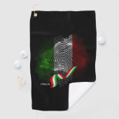 Italian flag golfhandtuch (Insitu)