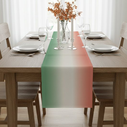 Italian Flag Gradient Table Runner - Kitschen Mittelgroßer Tischläufer