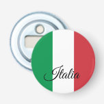 Italian Flag & Italy party /sports Italia drink Flaschenöffner<br><div class="desc">Bottle Opener: Italy & Italian Flag - love my country,  party dining,  travel,  holiday,  national patriots / sports fans</div>