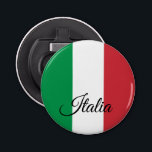 Italian Flag & Italy party /sports Italia drink Flaschenöffner<br><div class="desc">Bottle Opener: Italy & Italian Flag - love my country, party dining, travel, holiday, national patriots / sports fans</div>