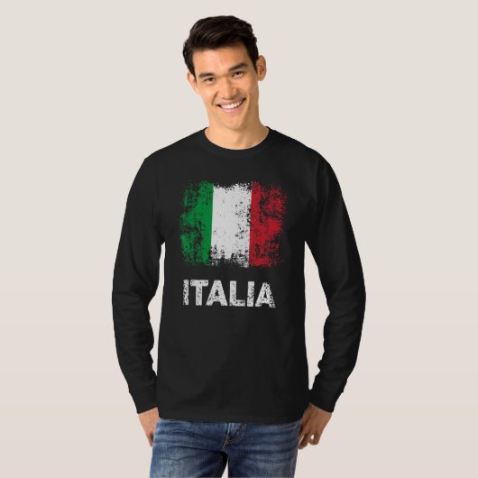 Italian Flag Italy Patriotic Italia Flag T-Shirt (Vorne ganz)