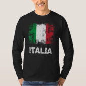 Italian Flag Italy Patriotic Italia Flag T-Shirt (Vorderseite)