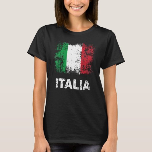 Italian Flag Italy Patriotic Italia Flag T-Shirt (Vorderseite)