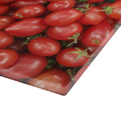 Italian Flag of Basil, Marble, and Tomatoes Schneidebrett (Ecke)