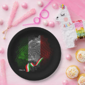 Italian flag pappteller (Party)