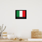 Italian Flag Poster (Küche)