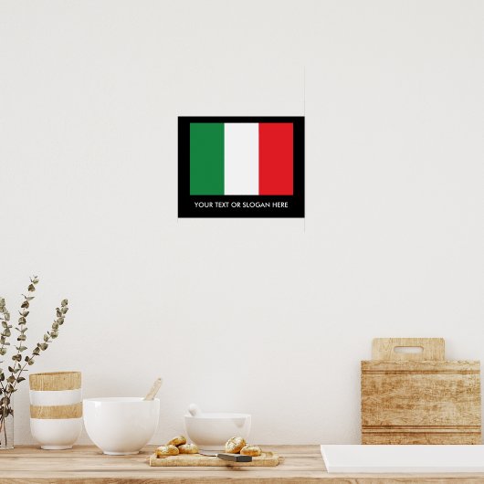 Italian Flag Poster (Küche)