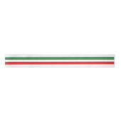 Italian Flag Stripes on White Satinband (Vorderseite)
