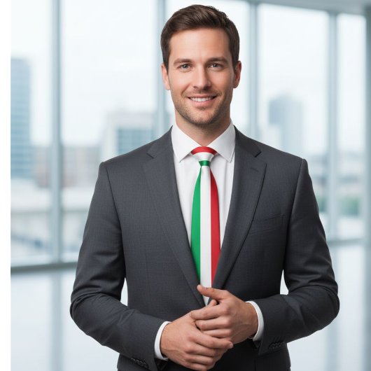 Italian flag tie, flag tie, Italian flag ties Krawatte