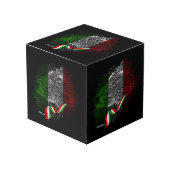 Italian flag würfel (Vorderseite Schrägansicht)