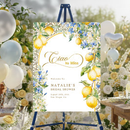 Italian Floral Lemon Ciao To Miss Bridal Shower