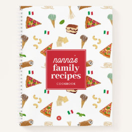 Italian Food Pizza Pasta Family Nonna Recipe Notizblock