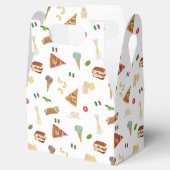 Italian Food Pizza Pasta Tiramisu Pattern Geschenkschachtel (Geöffnet)