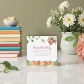Italian Food Theme Baby Shower Books for Baby Begleitkarte