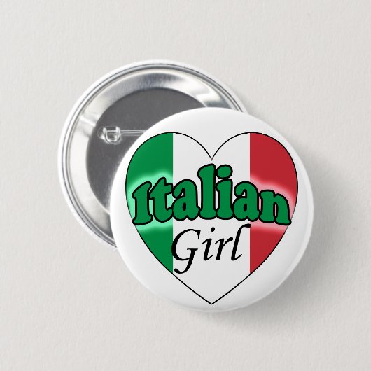 Italian Girl Button (Vorne & Hinten)