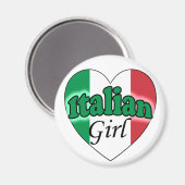 Italian Girl Magnet (Vorderseite/Rückseite)