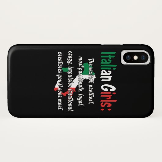 ITALIAN GIRLS FUNNY Case-Mate iPhone HÜLLE (Rückseite (Horizontal))