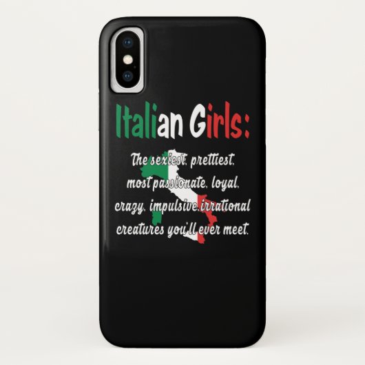 ITALIAN GIRLS FUNNY Case-Mate iPhone HÜLLE (Rückseite)