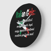 ITALIAN GIRLS FUNNY GROßE WANDUHR (Winkel)