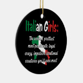 ITALIAN GIRLS FUNNY KERAMIK ORNAMENT (Rechts)