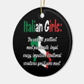 ITALIAN GIRLS FUNNY KERAMIK ORNAMENT (Links)
