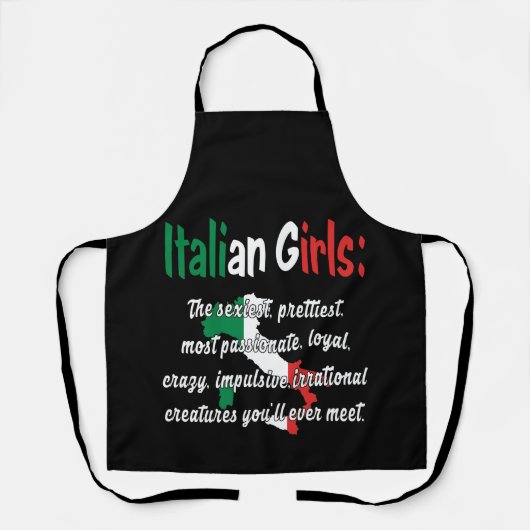 ITALIAN GIRLS FUNNY SCHÜRZE (Vorderseite)