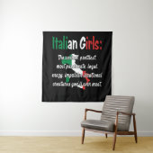 ITALIAN GIRLS FUNNY WANDTEPPICH (Beispiel)