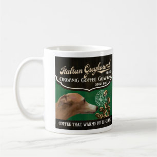 Italian Greyhound Brand - Bio-Kaffeeunternehmen Kaffeetasse