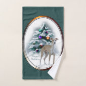 Italian Greyhound Christmas Badhandtuch Set (Handtuch)