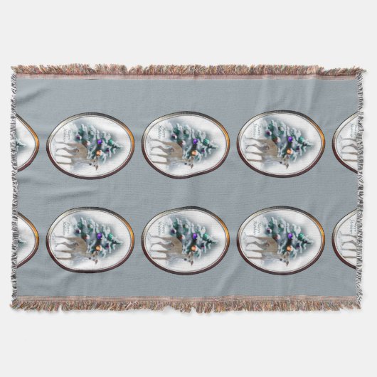 Italian Greyhound Christmas Decke (Vorderseite)