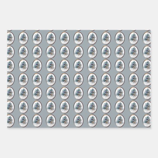 Italian Greyhound Christmas Geschenkpapier Set (Vorderseite 3)