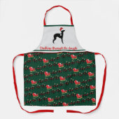 Italian Greyhound Christmas Iggy  Schürze (Vorderseite)