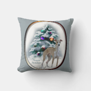 Italian Greyhound Christmas Kissen