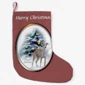 Italian Greyhound Christmas Kleiner Weihnachtsstrumpf (Vorderseite)