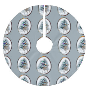 Italian Greyhound Christmas Polyester Weihnachtsbaumdecke