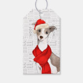 Italian Greyhound Dog Christmas Geschenkanhänger (Vorderseite)