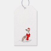 Italian Greyhound Dog Christmas Geschenkanhänger (Rückseite)