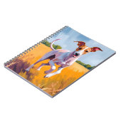 Italian Greyhound Dog Painting Pet Notizblock (Linke Seite)