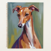 Italian Greyhound Dog Painting Planer (Vorderseite)