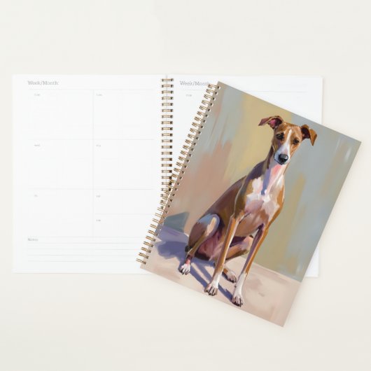 Italian Greyhound Dog Painting Planer (Anzeige)